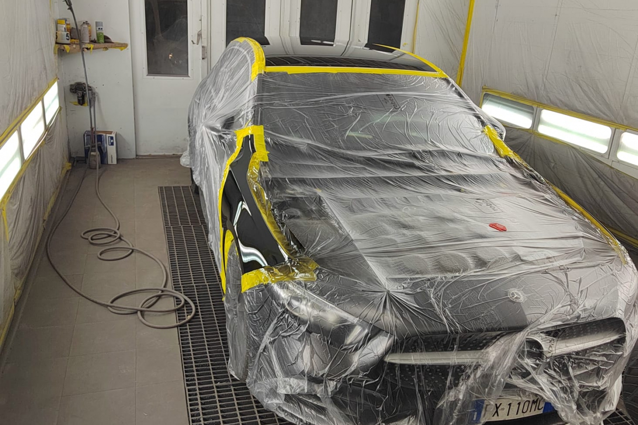 Verniciatura paraurti Mercedes A180 a Bologna e Funo